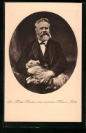 AK Dr. Fritz Reuter Mit Seinem Hund Jollie  - Writers