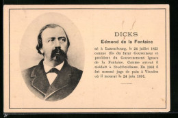 AK Dicks, Edmond De La Fontaine, Portrait  - Scrittori