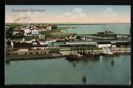 AK Cuxhaven /Nordsee, Ortsansicht Mit Hafen Aus Der Vogelschau  - Cuxhaven