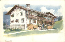 12059541 Clavadel Wohnhaus Kuenstlerkarte Davos Clavadel - Other & Unclassified