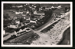 AK Dahme / Holst., Ortsansicht Und Strandpartie Vom Flugzeug Aus Gesehen  - Dahme