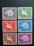 SCHWEIZ WELTPOSTVEREIN MI-NR. 1-6 POSTFRISCH(MINT) UPU-DENKMAL PEGASUS-SKULPTUR 1957 - U.P.U.