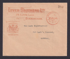 Großbritannien Brief Roter K1 BIRKEN....PAID Nach Southam By Special Royal - Cartas & Documentos