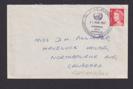 Australien Brief EF Queen Elisabet + SST CANBERRA A.C.T. UN UNO 21.3.1967 - Collezioni