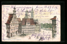 AK Esslingen A. N., Marktplatz Mit Altem Rathaus  - Esslingen