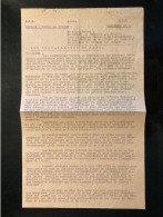 Tract Presse Clandestine Résistance Belge WWII WW2 'Edition: "Contre Le Courant" Aux Travailleurs Du Pays - Dokumente