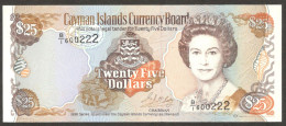 Cayman Island 25 Dollars Queen Elizabeth II P-19 1996 UNC - Kaimaninseln