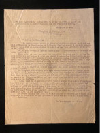 Tract Presse Clandestine Résistance Belge WWII WW2 'Lettre Du Bourgmestre De Liege Relative Au Salut...' - Documenti