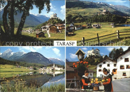 12048993 Tarasp Schloss Mit Sparsels Fontana Taraspersee Val Plavna Dorfbrunnen  - Other & Unclassified