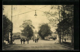 AK Berlin, Unter Den Linden, Brandenburger Tor  - Brandenburger Door