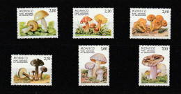 " CHAMPIGNONS DU PARC DU MERCANTOUR " Sur Lot De 6 Timbres Neufs ** MNH De 1988. N° YT 1628 à 1633 A Saisir !!! - Hongos