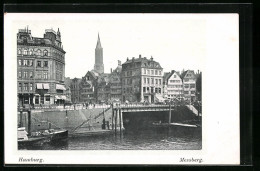 AK Hamburg, Partie Am Kanalufer Am Messberg  - Mitte