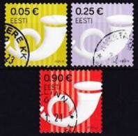 2020. Estonia. Definitives - Post Horn. Used. Mi. Nr. 988-90 - Estland