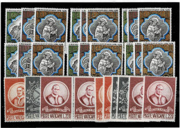 VATICANO ,"S.Bonaventura" + Pasqua" ,10 Serie Complete MNH ,qualita Ottima - Unused Stamps