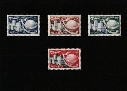 Delcampe - " 5 ANS DE L'U.P.U. " Sur Lot De 4 Timbres Neufs ** MNH De 1949 De MONACO. N° YT PA 45 à 48 A Saisir !!! - Luftfahrt