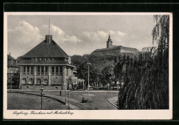 AK Siegburg, Kreishaus Mit Michaelsberg  - Siegburg