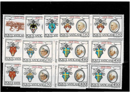 VATICANO ,"Costituzione",serie Completa MNH In Quartina ,qualita Ottima - Nuevos