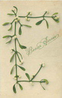 Fleurs Branche De Gui - Bonne Année     Q 2586 - Blumen