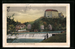 AK Frankenberg, Blick Zum Schloss Sachsenburg  - Frankenberg