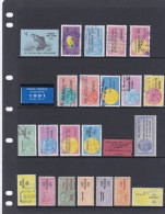 Lotde FISCAUX De Timbres De TAXE PISCICOLE - Zegels