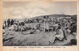 14-DEAUVILLE LA PLAGE FLEURIE-N°T5081-C/0111 - Deauville