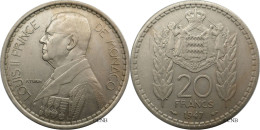 Monaco - Principauté - Louis II - 20 Francs 1947 - TTB+/AU50 - Mon6568 - 1922-1949 Louis II.