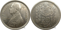 Monaco - Principauté - Louis II - 20 Francs 1947 - SUP/AU58 - Mon6143 - 1922-1949 Louis II