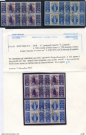 Santa Caterina - Posta Aerea Lire 100 E 200 Quartine Usate - Variétés Et Curiosités