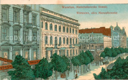 73680687 Warszawa Ulica Marszalkowska Strasse Lithographie Warszawa - Pologne