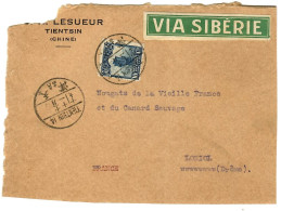 79905 -  De TIENTSIN Via SIBERIE Pour La France - Covers & Documents