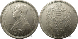 Monaco - Principauté - Louis II - 20 Francs 1947 - SUP/AU58 - Mon6569 - 1922-1949 Luigi II