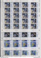 1991 EUROPA CEPT Jersey 4 Minifogli "Europa Spaziale" MNH** - Other & Unclassified