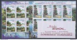 2001 EUROPA CEPT Bielorussia 2 Minifogli "Acqua" MNH** - Andere & Zonder Classificatie