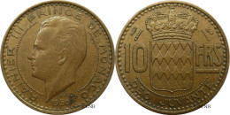 Monaco - Principauté - Rainier III - 10 Francs 1950 - TTB/XF45 - Mon6570 - 1949-1956 Anciens Francs