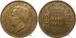 Monaco - Principauté - Rainier III - 10 Francs 1951 - TTB+/AU50 - Mon6144 - 1949-1956 Old Francs