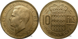 Monaco - Principauté - Rainier III - 10 Francs 1951 - SUP Nettoyée - Mon6573 - 1949-1956 Francos Antiguos