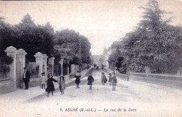49 -  Maine Et Loire -  SEGRE - La Rue De La Gare - Segre