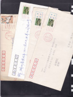 China 2001 Red Ripple Postmarks - Cartas & Documentos