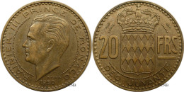 Monaco - Principauté - Rainier III - 20 Francs 1950 - TTB+/AU50 - Mon6576 - 1949-1956 Oude Frank