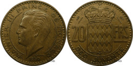 Monaco - Principauté - Rainier III - 20 Francs 1950 - TTB+/AU50 - Mon6774 - 1949-1956 Francos Antiguos