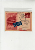 Germany / Airmail / Illustrated Stationery / Registered Postcards / Charity Stamps - Andere & Zonder Classificatie