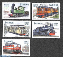 Sweden 2006 Locomotives 5v, Mint NH, Transport - Railways - Unused Stamps