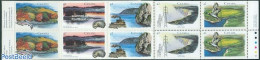 Canada 1992 Rivers 2x5v In Booklet, Mint NH, Nature - Transport - Birds - Ducks - Fish - Water, Dams & Falls - Ships A.. - Nuovi