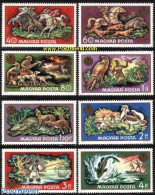 Hungary 1971 Hunting 8v, Mint NH, Nature - Animals (others & Mixed) - Birds Of Prey - Deer - Dogs - Fish - Fishing - H.. - Unused Stamps