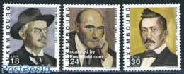 Luxemburg 2001 Authors 3v, Mint NH, Art - Authors - Ungebraucht