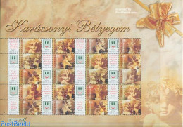 Hungary 2004 Christmas, Angels M/s, Mint NH, Religion - Angels - Christmas - Unused Stamps
