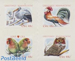 Ireland 2005 Year Of The Rooster 4v S-a, Mint NH, Nature - Various - Birds - Owls - Parrots - Poultry - Greetings & Wi.. - Unused Stamps