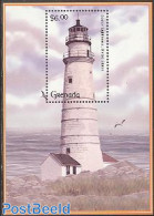 Grenada 2001 Lighthouse S/s, Boston, Mint NH, Various - Lighthouses & Safety At Sea - Vuurtorens