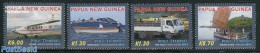 Papua New Guinea 2013 Transport 4v, Mint NH, Transport - Automobiles - Aircraft & Aviation - Ships And Boats - Cars