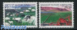 Greenland 2013 Agriculture 2v, Mint NH, Nature - Various - Animals (others & Mixed) - Cattle - Agriculture - Neufs